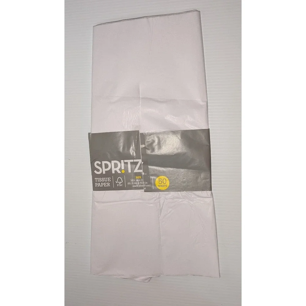 50 Sheets SPRITZ white Gift Tissue Paper 16 1/2 X 24